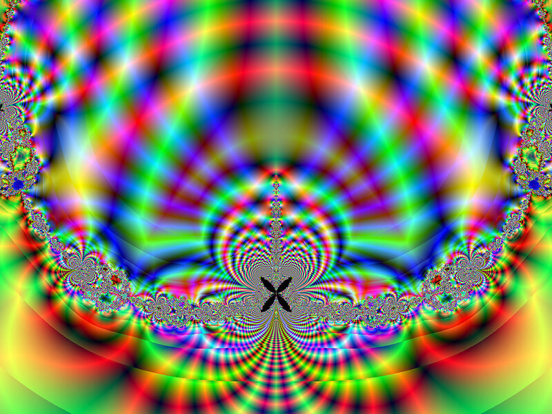 Fractal Pattern with Central X