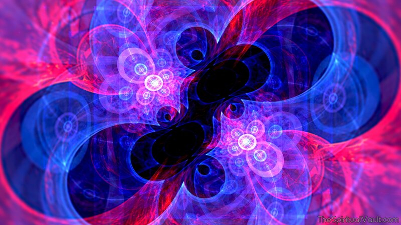 Fractal Pattern with Circles — Blue, Hypnotic, Digital Art, Swirls