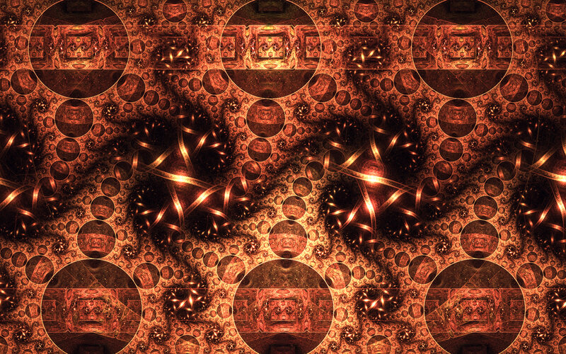 fractal pattern with circular motifs