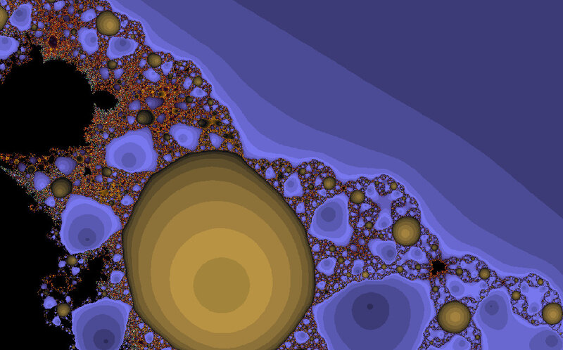 Fractal pattern with concentric circles
