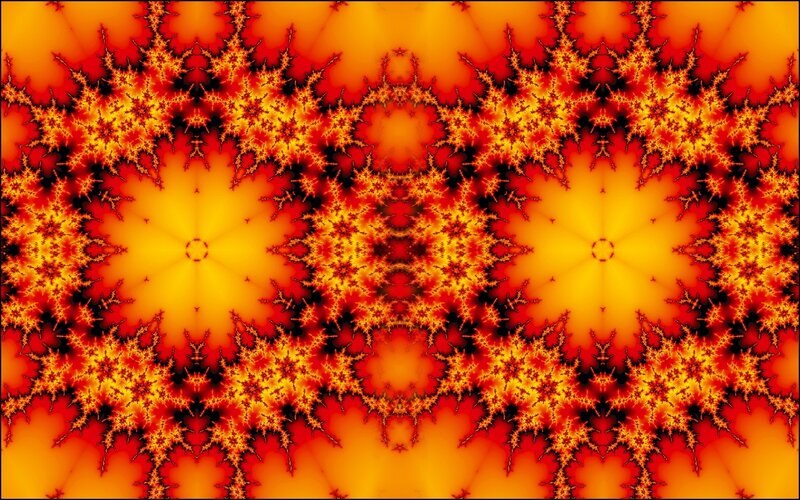 fractal pattern with fiery colors