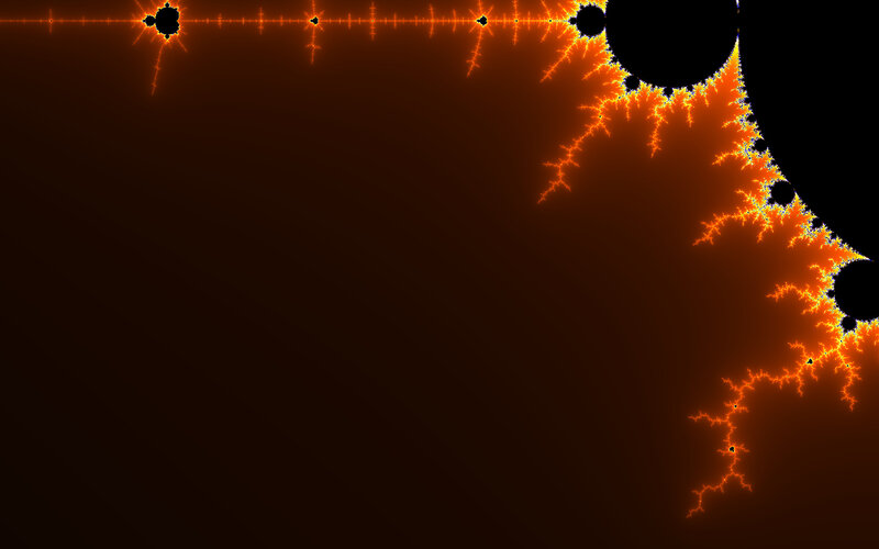 fractal pattern with fiery edges