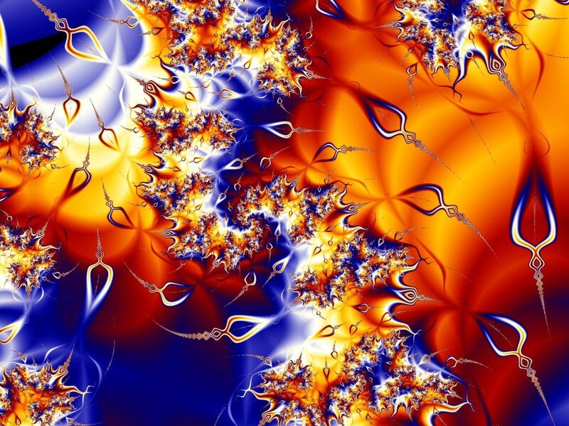 Fractal Pattern with Flames