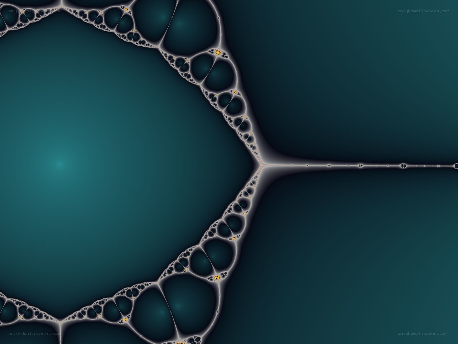 fractal pattern with glowing edges