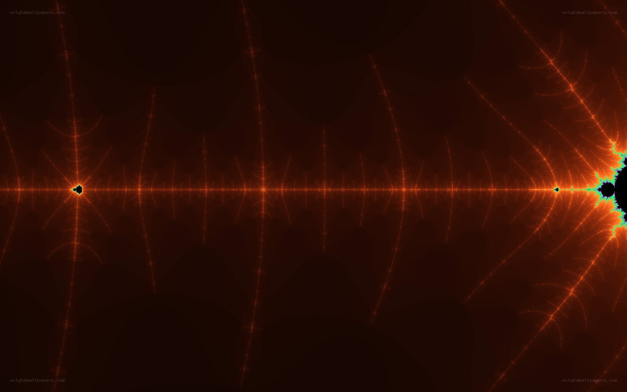 fractal pattern with glowing lines