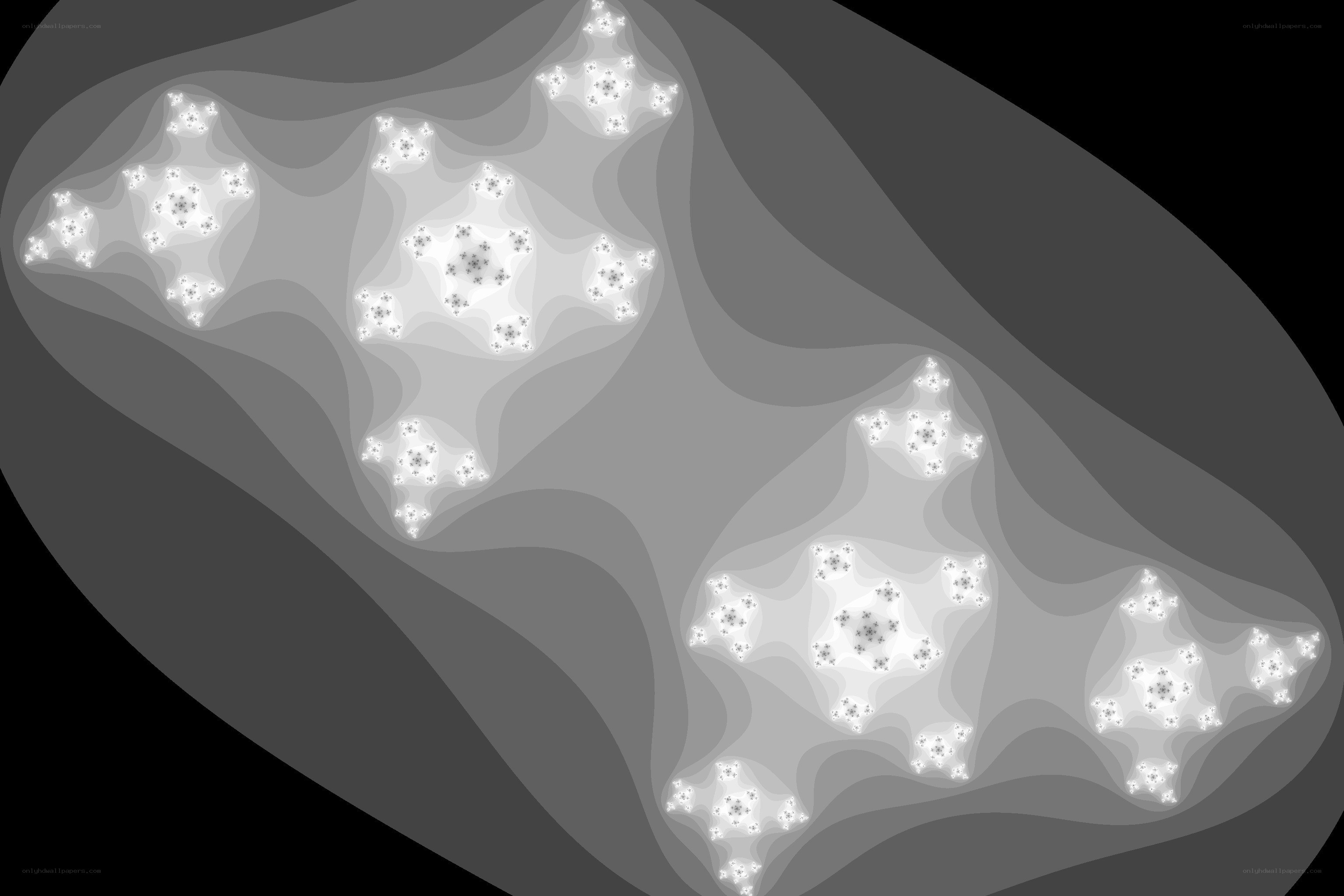 fractal pattern with glowing shapes
