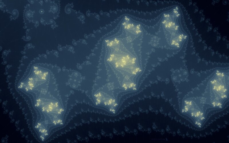 fractal pattern with glowing shapes