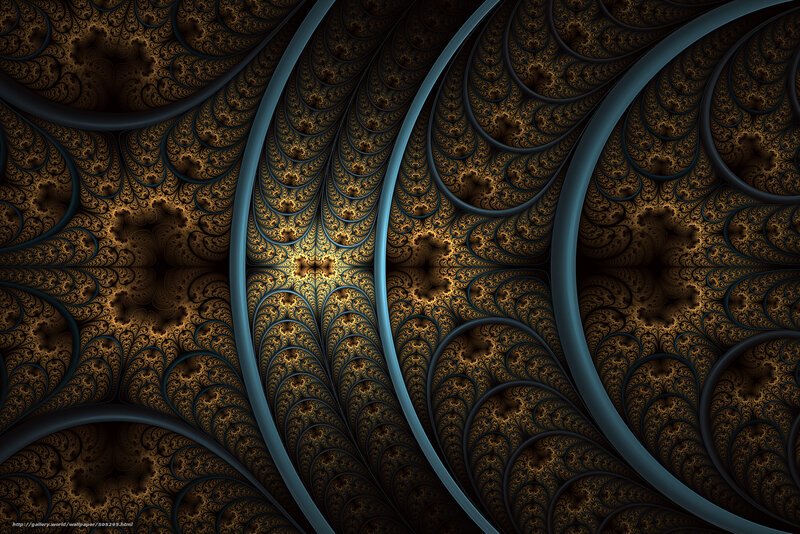 Fractal pattern with golden center
