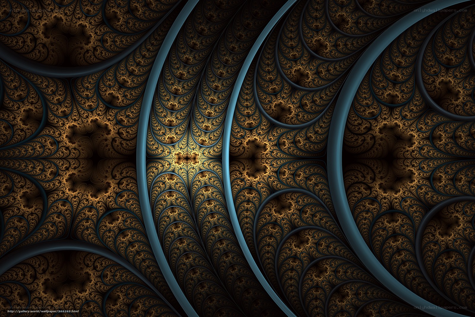 Fractal pattern with golden center
