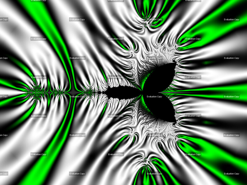 fractal pattern with green and black