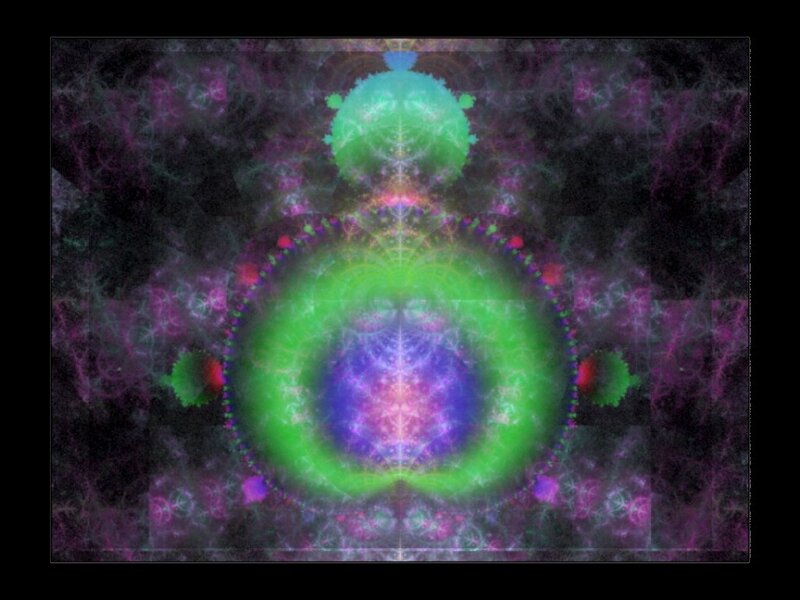 Fractal Pattern with Green Center