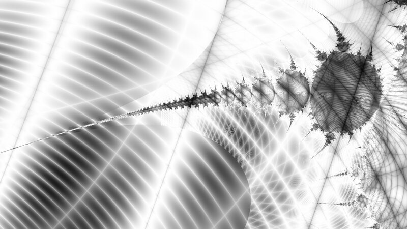 Fractal pattern with grid lines