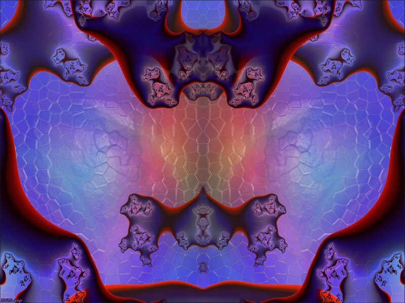 fractal pattern with hexagonal cells