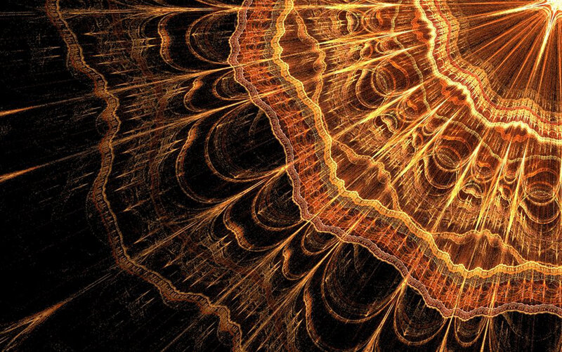 Fractal Pattern with Light Rays