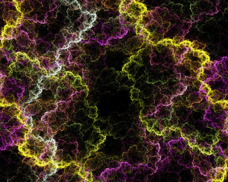 Fractal Pattern with Lightning