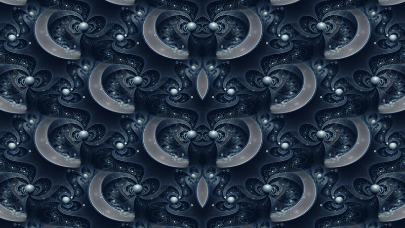 Fractal Pattern with Moons