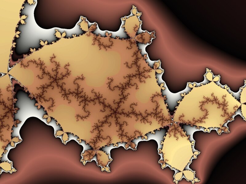 Fractal pattern with organic shapes