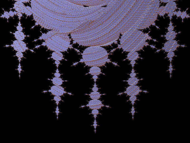 Fractal pattern with purple and black design