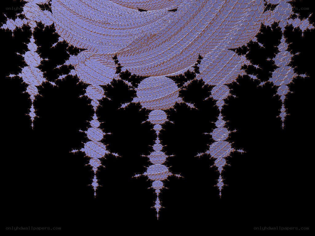 Fractal pattern with purple and black design