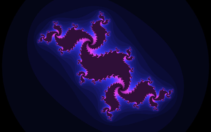 fractal pattern with purple and blue hues