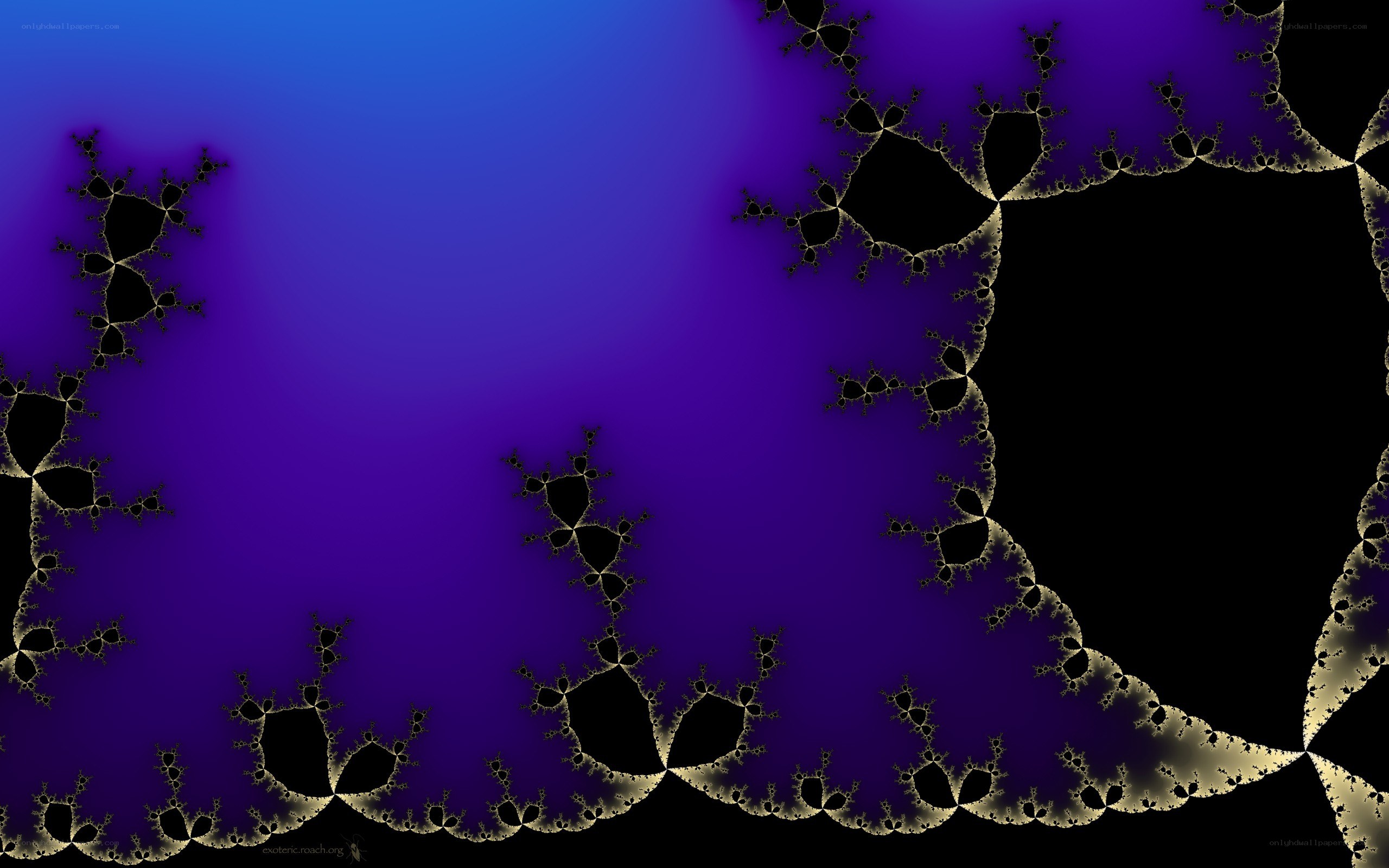 fractal pattern with purple and gold