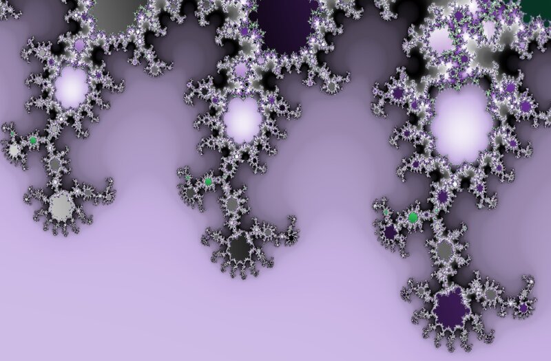 Fractal pattern with purple and white