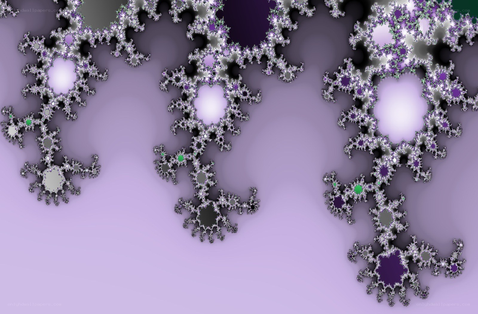 Fractal pattern with purple and white