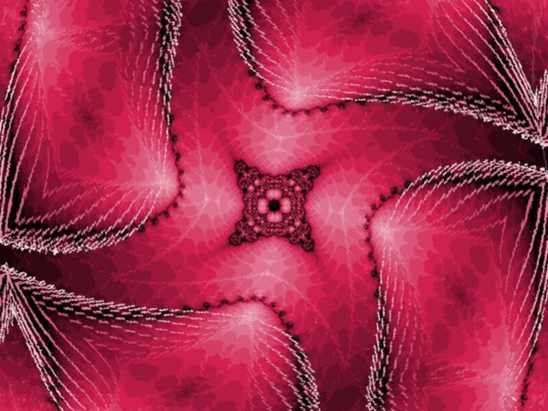 fractal pattern with red and black design