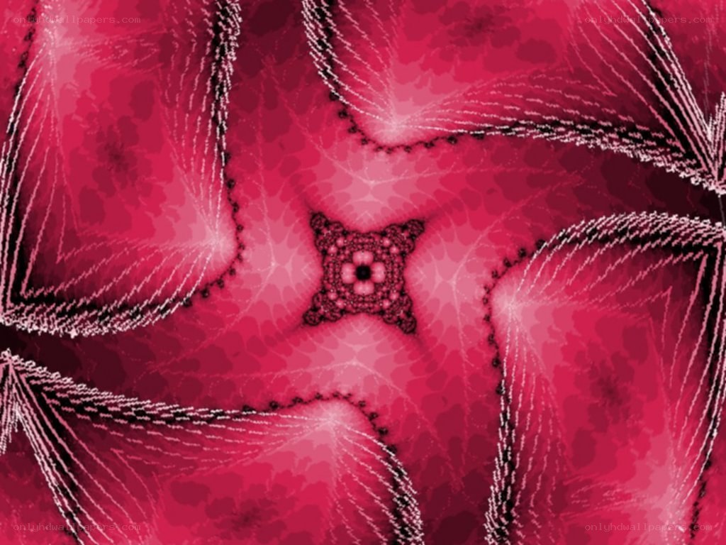 fractal pattern with red and black design