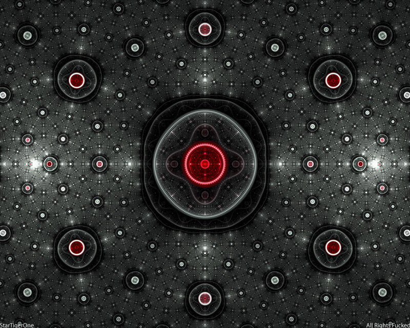 fractal pattern with red centers