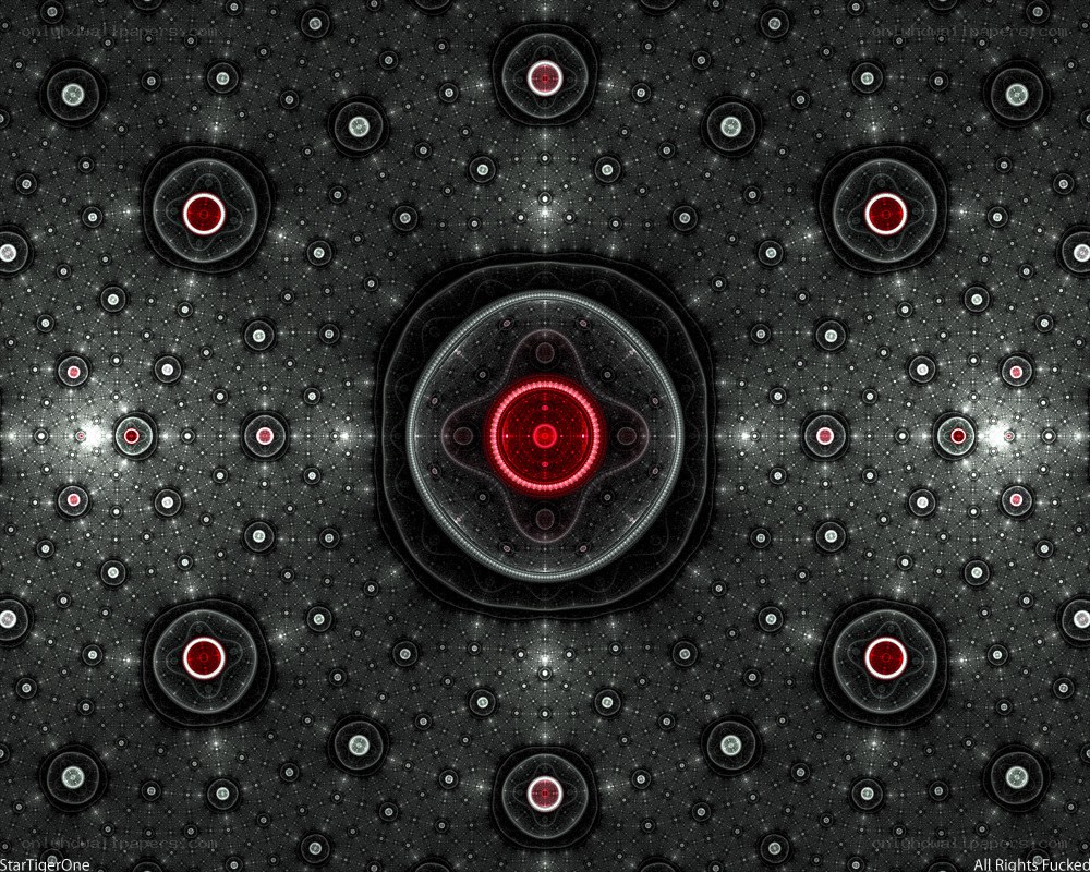 fractal pattern with red centers