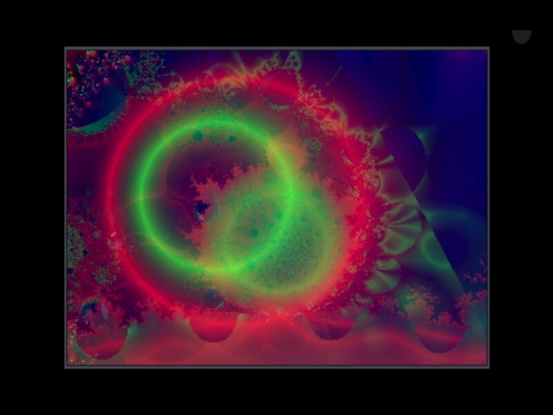 Fractal Pattern with Rings — Green