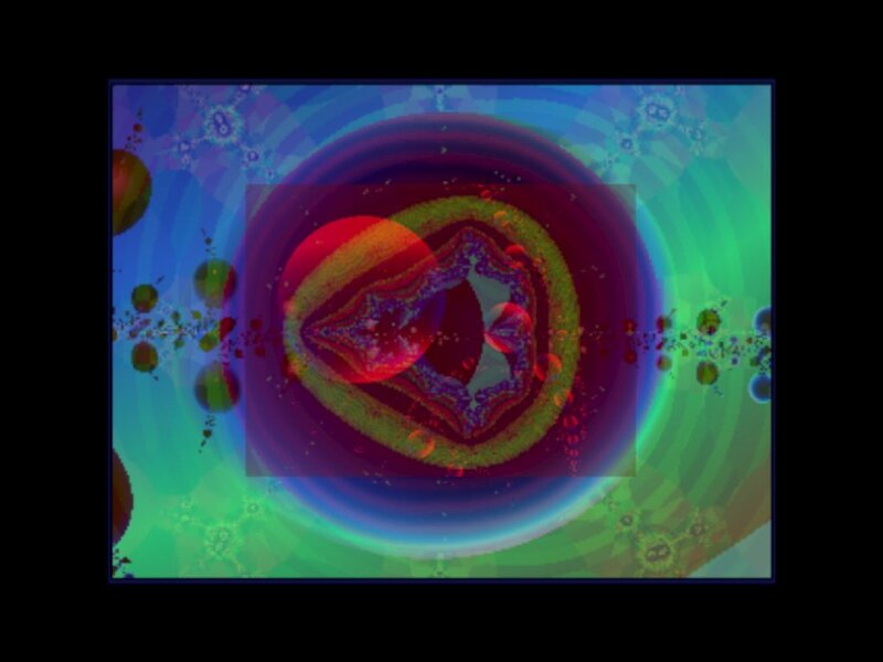 Fractal Pattern with Spheres — Blue