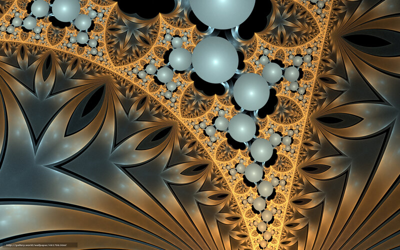 Fractal pattern with spheres