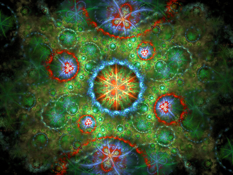 Fractal Pattern with Stars