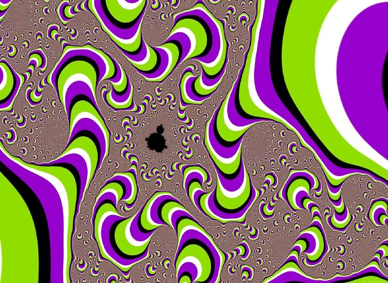Fractal Pattern with Swirls — Green