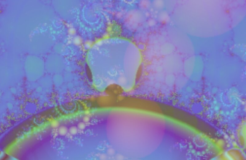 Fractal Pattern with Swirls — Purple, Dreamy