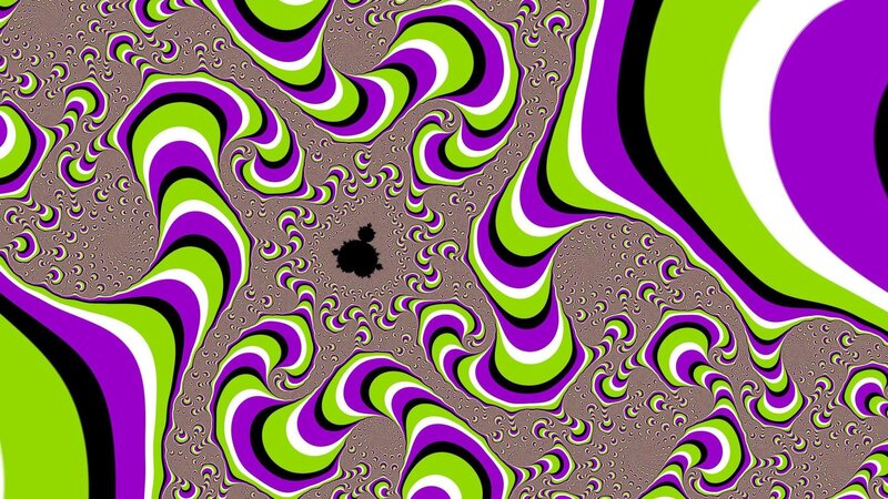 Fractal Pattern with Swirls — Purple