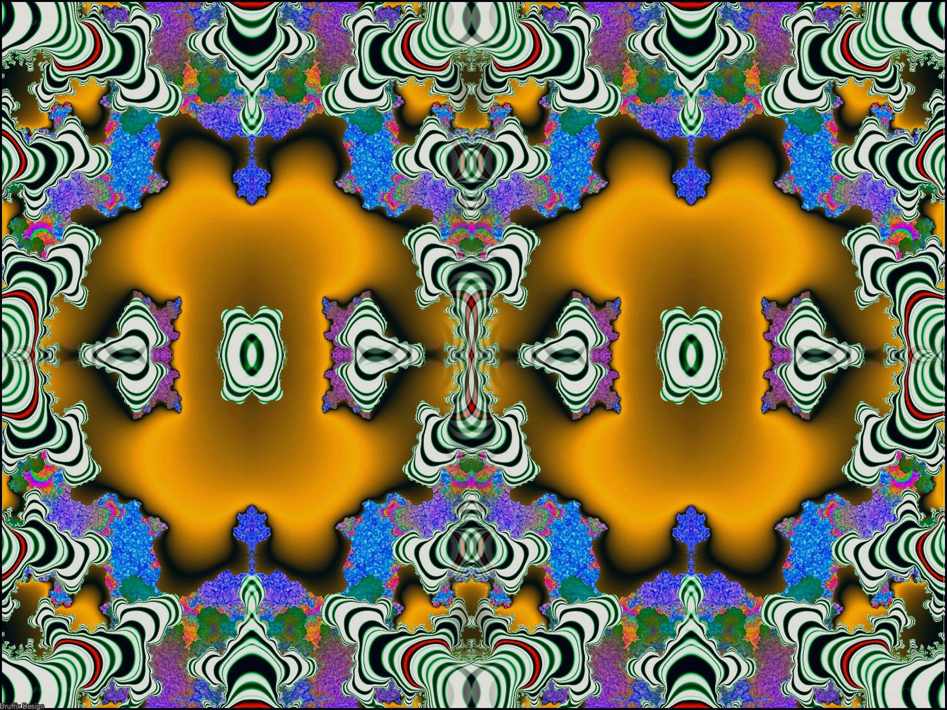 fractal pattern with vibrant colors