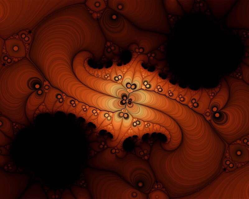 fractal pattern with warm tones