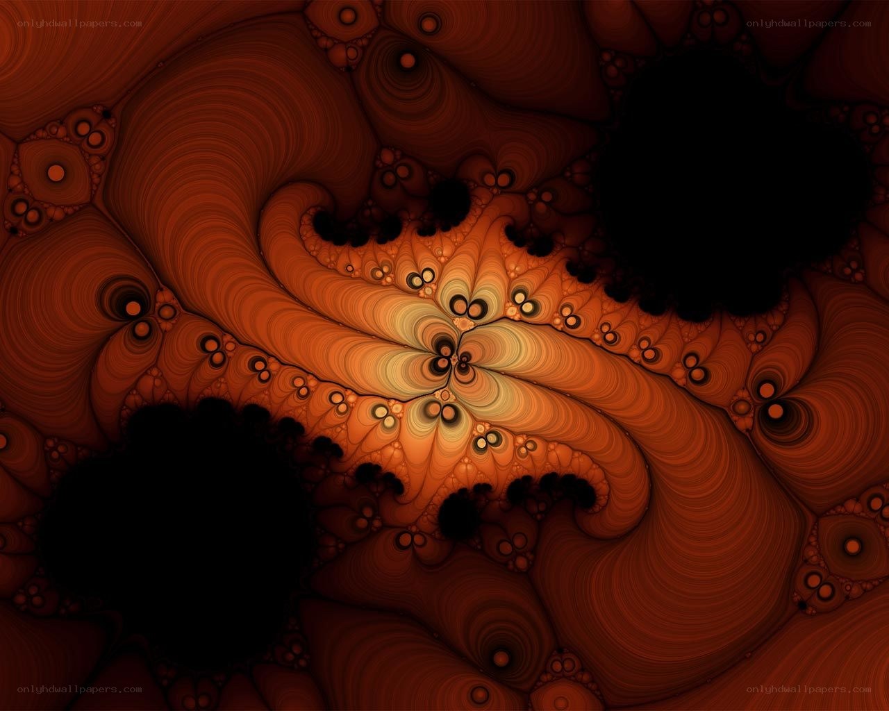 fractal pattern with warm tones