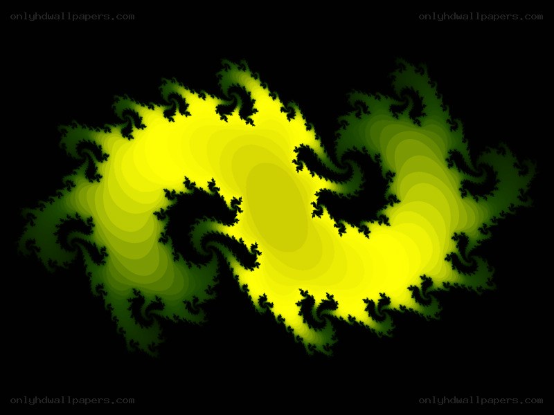 fractal pattern with yellow and green