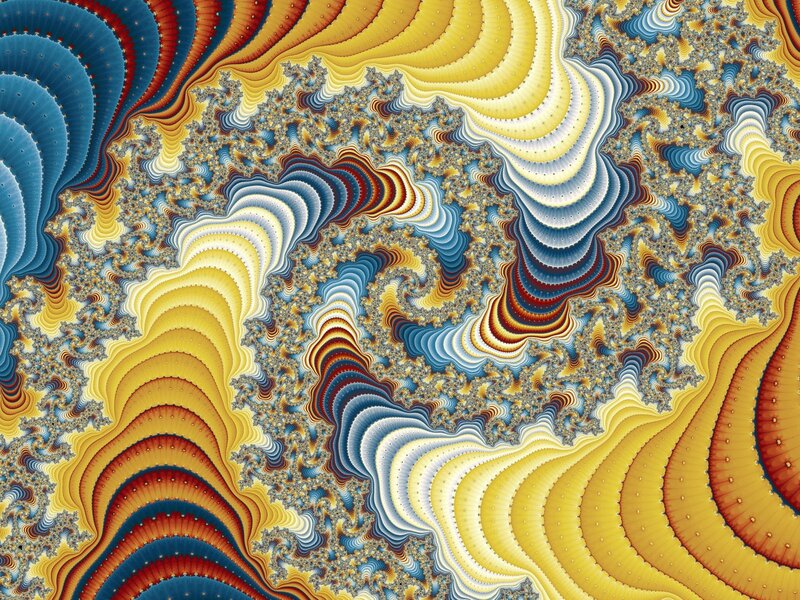 Fractal Pattern — Yellow, Dynamic