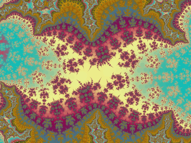 Fractal Pattern — Yellow, Hypnotic