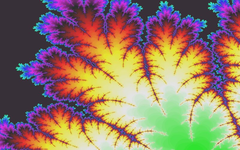 Fractal Pattern — Yellow, Vibrant, Abstract, Colorful