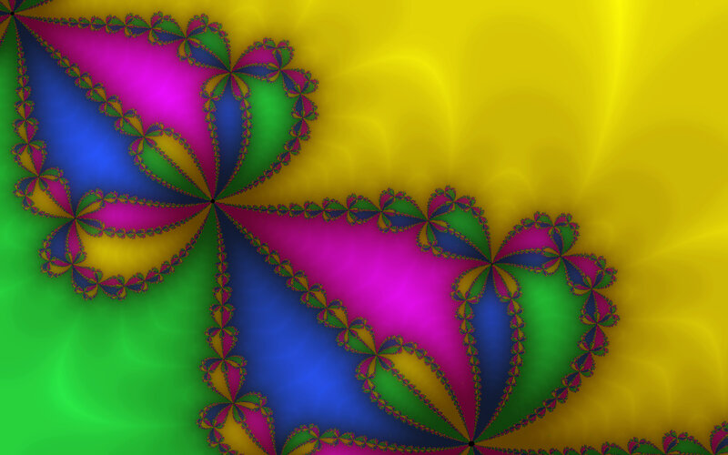 Fractal Pattern — Yellow, Vibrant
