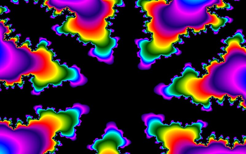 Fractal Patterns on Black