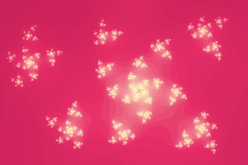 fractal patterns on pink