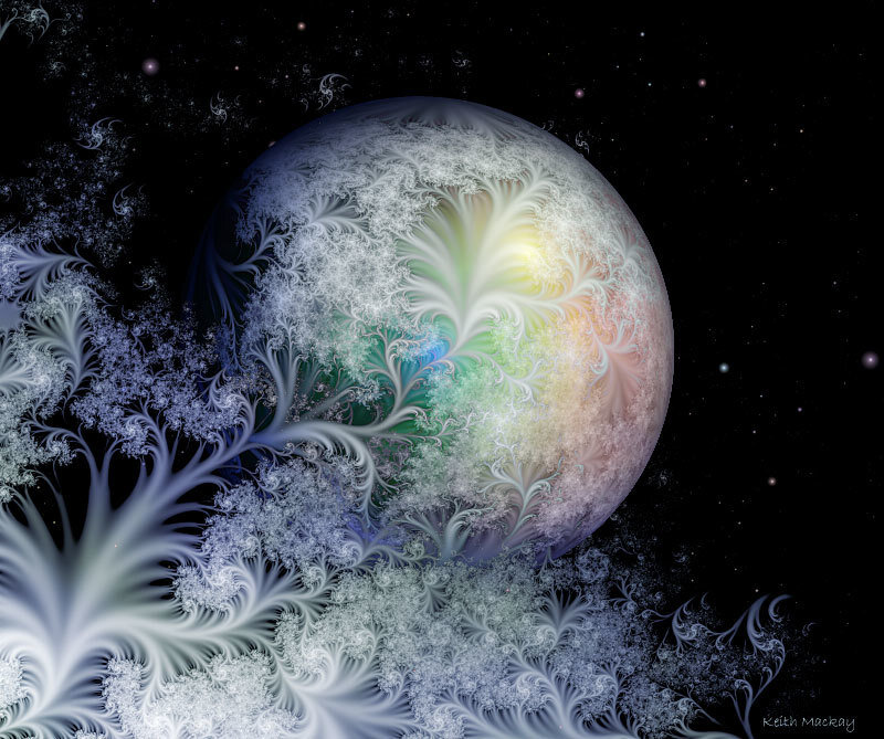 Fractal Planet in Space