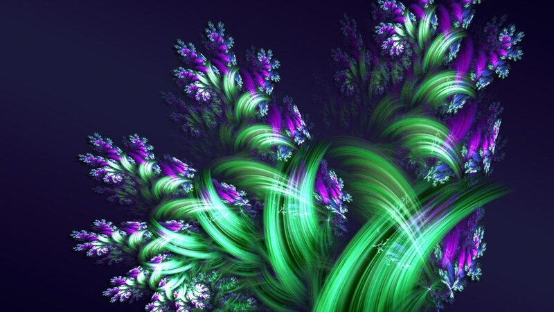 Fractal Plant Structure — Green